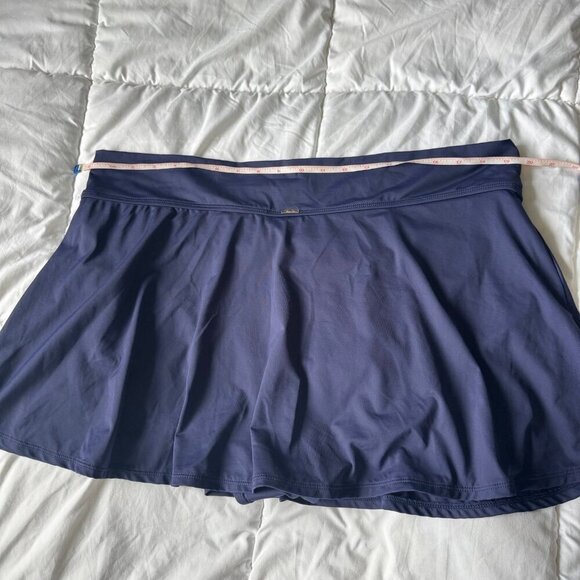 22W Anne Cole Navy Swim Skirt NWT Skort Plus Size - Picture 6 of 7